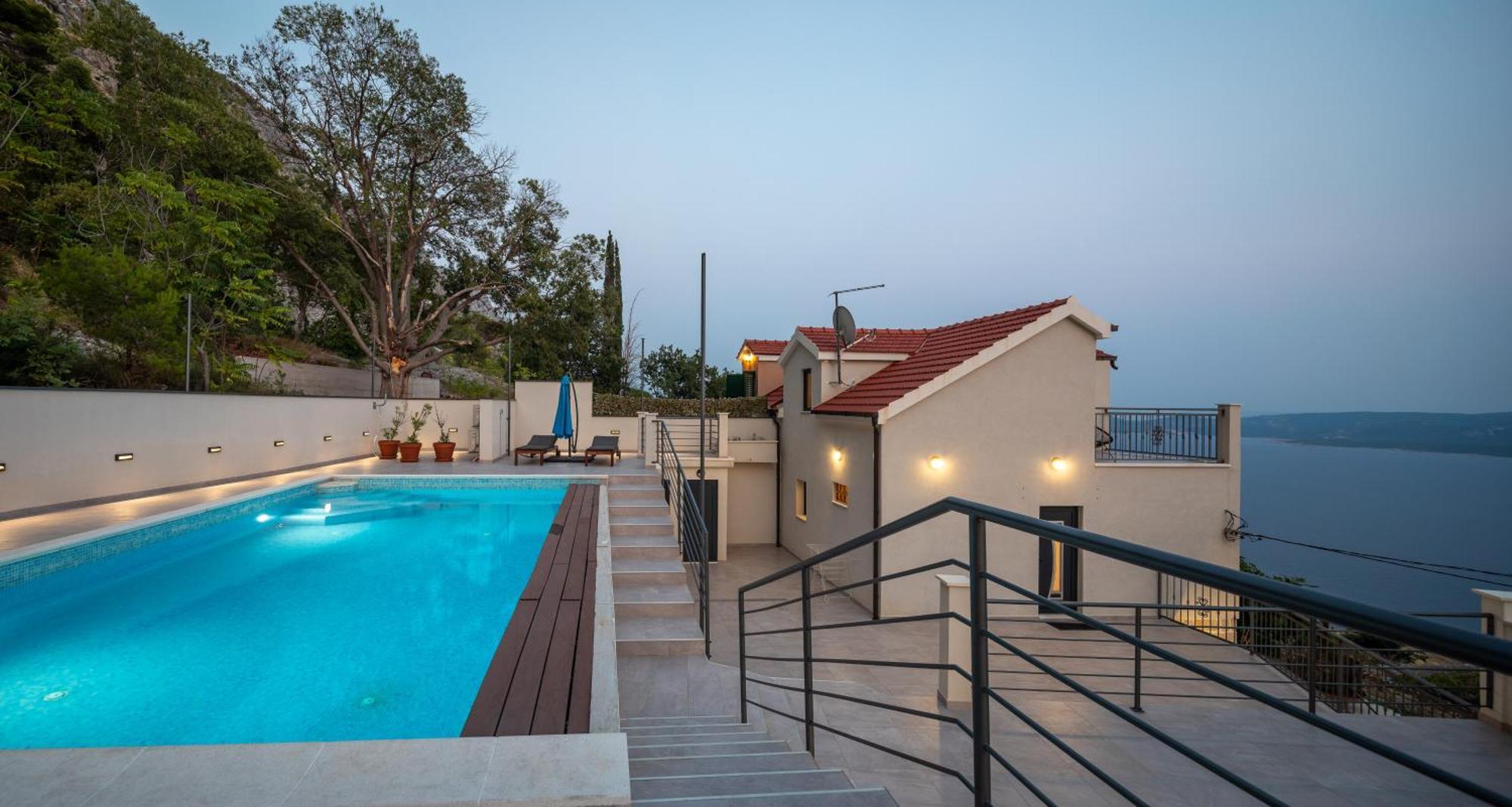 Xxl Villa Vista - Heated Pool Lokva Rogoznica Ngoại thất bức ảnh