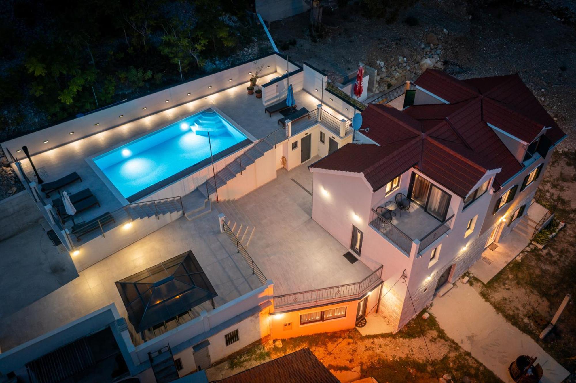 Xxl Villa Vista - Heated Pool Lokva Rogoznica Ngoại thất bức ảnh